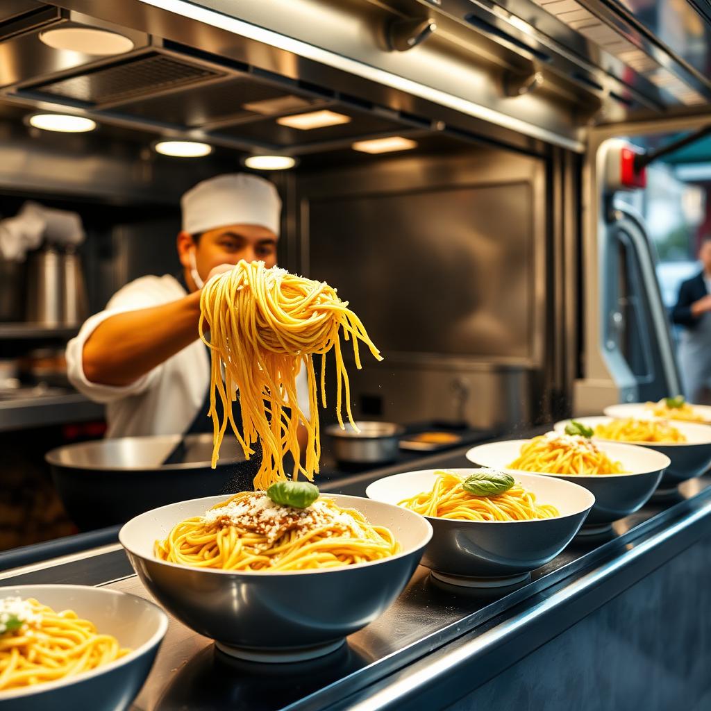 Altoni Pasta's foodtruck gerecht